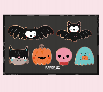 Halloween Party Sticker Enamel Medal HW-035